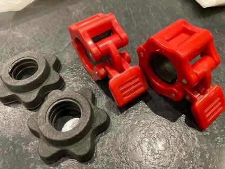 Photo of free Bar bell light locking collars (Gee Cross SK14) #1