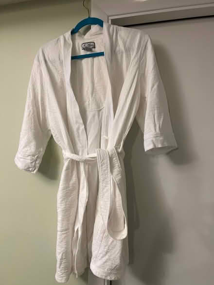 Photo of free Women’s size L lined white robe (S Section) #1