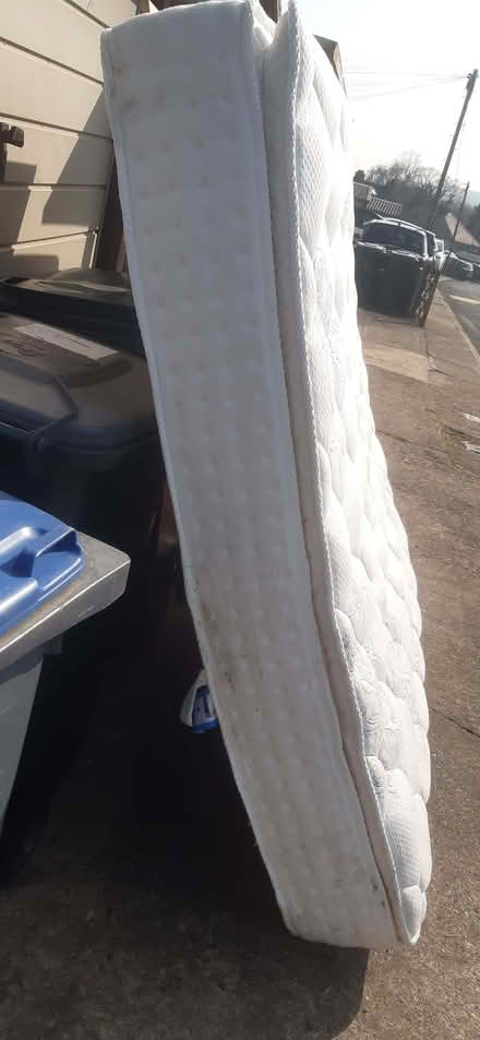 Photo of free Super king size mattress 6ft wide 1ft deep. (Micklethwaite BD16) #1
