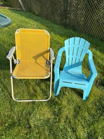 Photo of free Kids garden chairs (Westhouses, Alfreton, DE55) #1