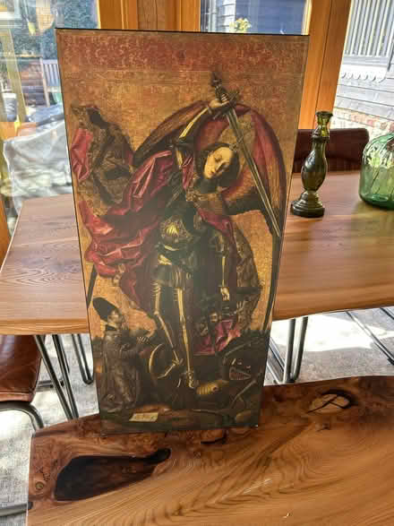 Photo of free St Michael Triumphant over the Devil (1468 by Bermejo) (West Wycombe HP14) #1