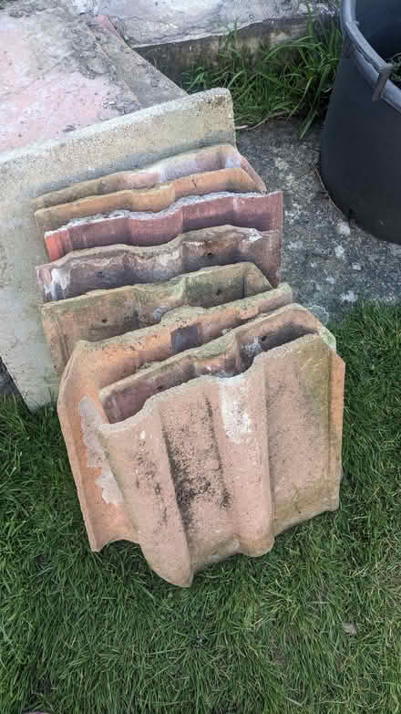 Photo of free concrete roof tiles X 8 (Chichester PO19) #1