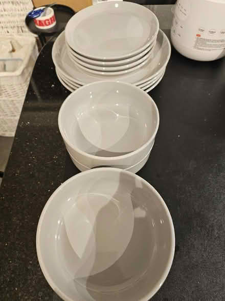 Photo of free Set of 4 serving plates and bowls (W6) #1