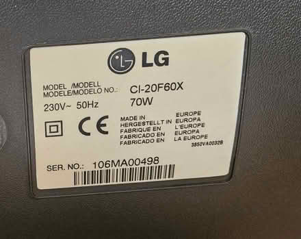 Photo of free LG 20" CRT TV (working) (Sherwood NG5) #2