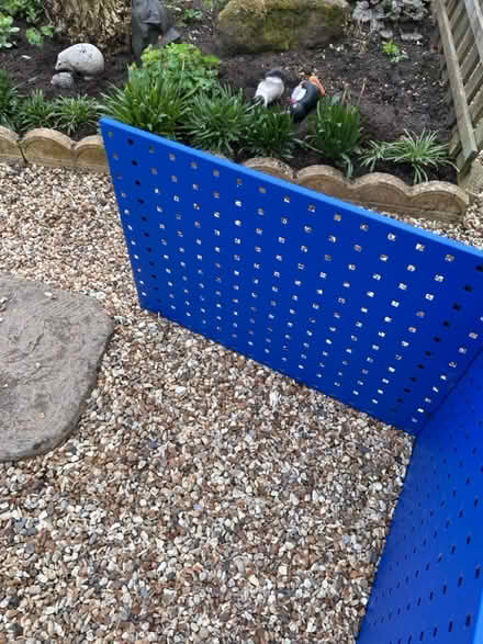 Photo of free Sq hole metal sheet peg board x4 (CH62 bromborough) #2
