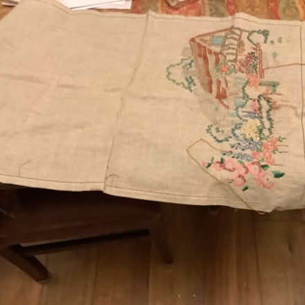 Photo of free Embroidery cushion/chair back (Stanwell Village TW19) #2