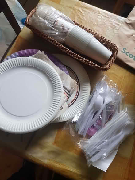 Photo of free Paper plates, cups, plastic cups and cutlery (Corstorphine EH12) #1