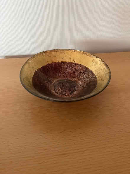 Photo of free Small gold coloured glass bowl (Binley, Coventry) #1