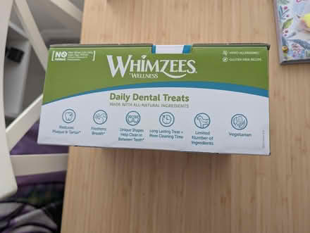 Photo of free Box of Whimzees Dog Dental Treats (RG30) #2