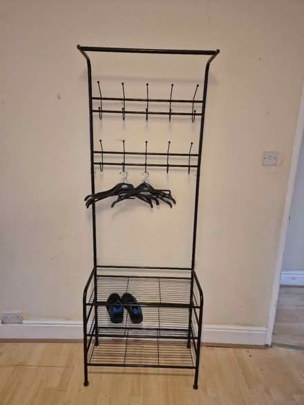 Photo of free Shoe rack coat hook storage (Moss side M14) #1