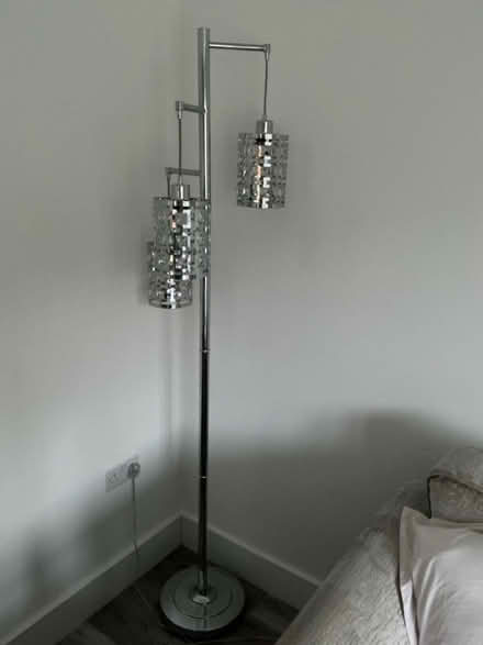 Photo of free Tall chrome living room light stand. (CO12) #1