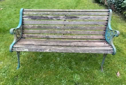 Photo of free Garden Bench with Cast Iron Edges (LL19) #2