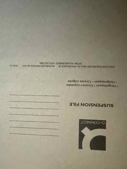 Photo of free Suspension files - for A4 documents - for filing cabinet (Chesham HP5) #2