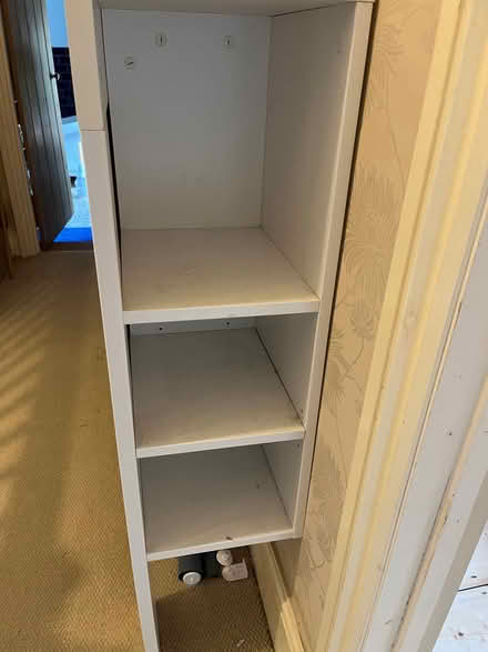 Photo of free White double bed headboard (Shoscombe BA2) #2