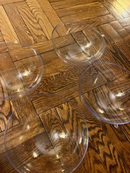 Photo of free 2 large sturdy plastic display orbs (Kensington Brooklyn) #3
