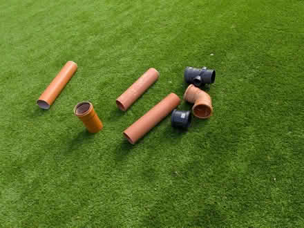 Photo of free 110mm plumbing pipes and fittings (Emmer green RG4) #1