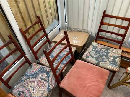 Photo of free Drop leaf round table and 4 chairs (Clifton YO30) #4
