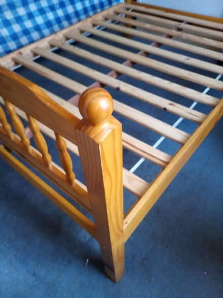 Photo of free Pine double bed frame (Armley LS12) #1