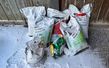 Photo of free Bags of pea gravel and other gravel (Manor Park Ottawa) #1