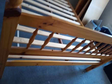 Photo of free Pine double bed frame (Armley LS12) #2