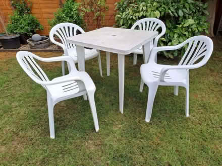 Photo of free Garden table and chairs. (Steeple Barton OX7) #1