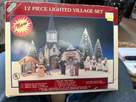 Photo of free 12 Piece lighted village set (Prospect Park) #1
