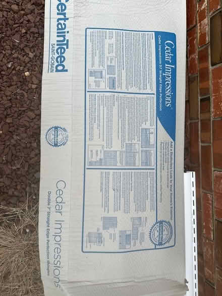 Photo of free About 1/2 box white shingles (new) (Marlboro, New Jersey) #1