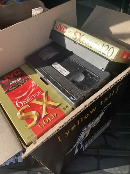 Photo of free box recorded VHS tapes (Greenwood) #1