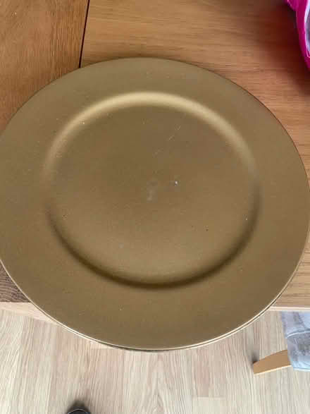 Photo of free Golden Charger plates (Bow Brickhill MK17) #1