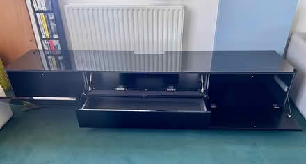 Photo of free hülsta black glass tv unit stand (Henley on Thames RG9) #3
