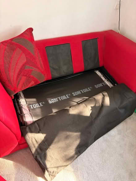 Photo of free Red sofa bed (BN10) #2