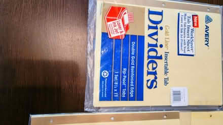 Photo of free Dividers for 3-Ring Binders (Brooklyn, Kings Plaza Vicinity) #2