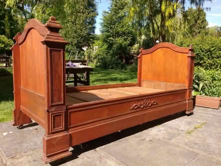 Photo of free Antique Wooden French bed, small single (Lavant PO18) #1