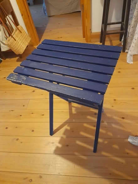 Photo of free Fold up wooden slatted table (Dun Laoghaire A96) #1