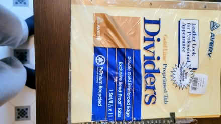 Photo of free Dividers for 3-Ring Binders (Brooklyn, Kings Plaza Vicinity) #1