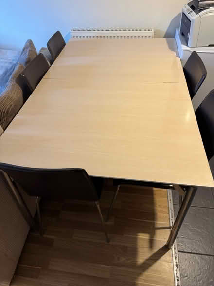 Photo of free Dining Table with 6 matching chairs (Littlerover) #1