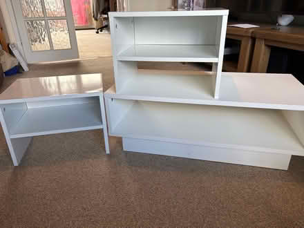 Photo of free TV unit and bedside /coffee tables (Oswestry SY11) #1