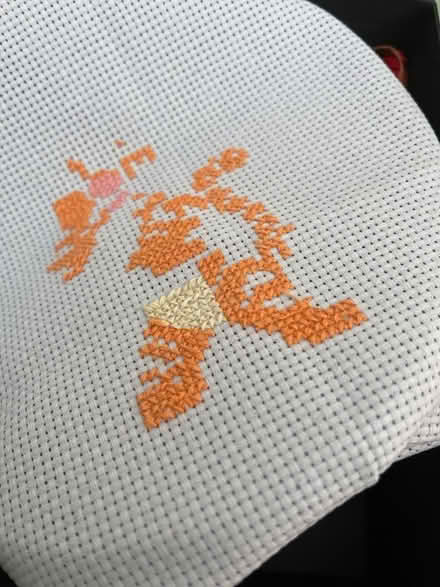 Photo of free Half completed Tigger Cross Stitch (Hampden Park BN22) #2