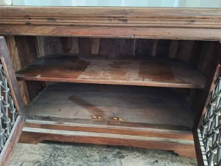 Photo of free Very solid hardwood TV cupboard (BH16 6JL) #2