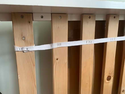 Photo of free White wooden bed frame with slats (Enfield Town EN1) #4