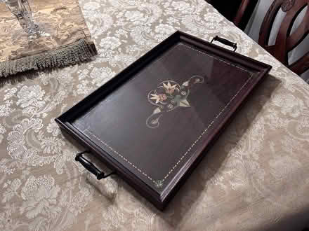 Photo of free Vintage Decorative Wood Tray (Near Albion & Walkley.) #1