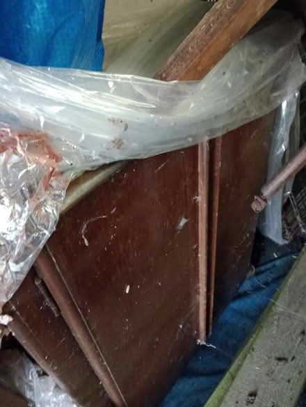 Photo of free NEEDS CLEANING Wood side-cupboard (Trow Point NE34) #2