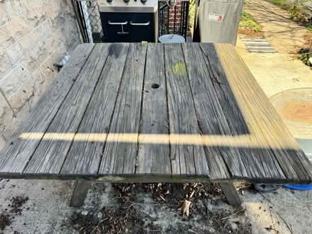 Photo of free Outdoor table - heavy duty (Langdon (20018)) #2