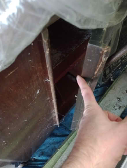 Photo of free NEEDS CLEANING Wood side-cupboard (Trow Point NE34) #3