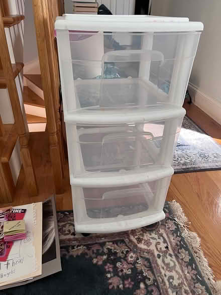 Photo of free Plastic storage drawers (West Somerville) #1