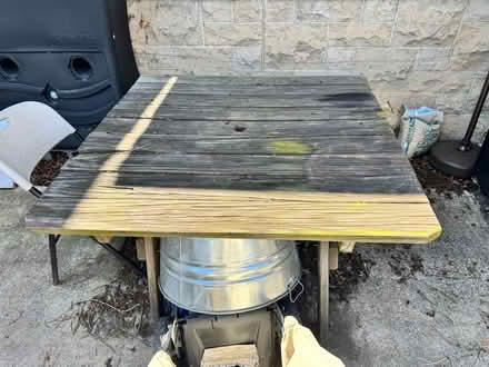Photo of free Outdoor table - heavy duty (Langdon (20018)) #1