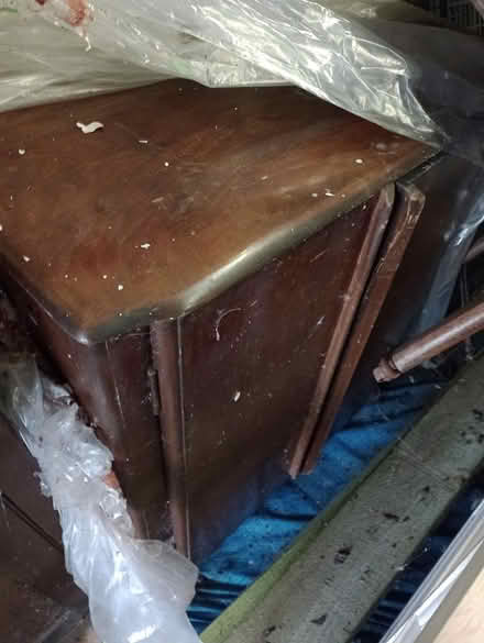 Photo of free NEEDS CLEANING Wood side-cupboard (Trow Point NE34) #1