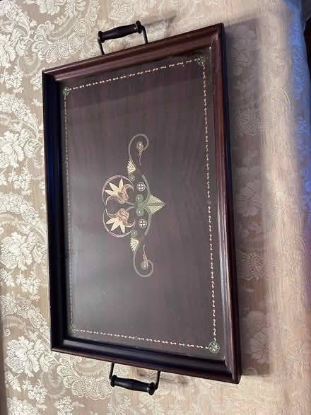 Photo of free Vintage Decorative Wood Tray (Near Albion & Walkley.) #2