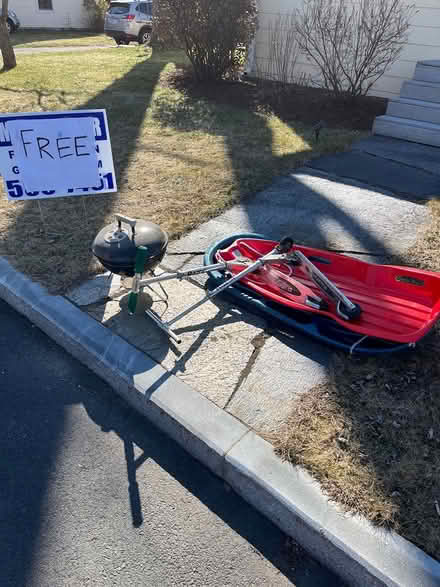 Photo of free Sleds and hula hoops (Easthampton…East Street area) #1