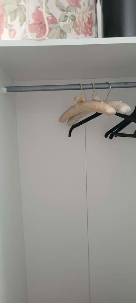 Photo of free White melamine wardrobe 3 feet wide with hanging rail (Scale Hall LA1) #1